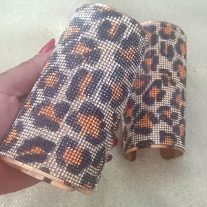 McQueen Rhinestone Cuff Bracelets